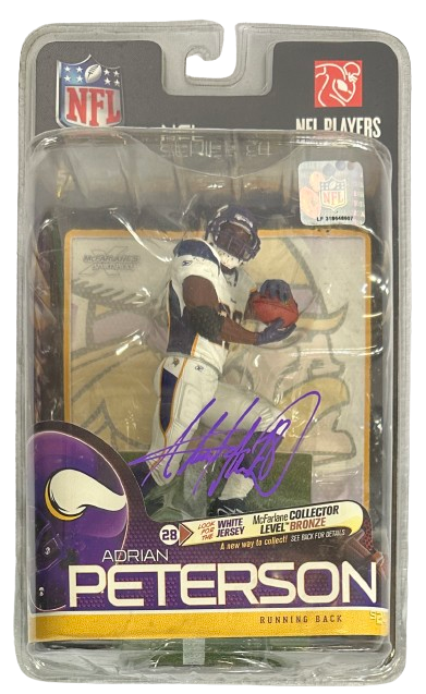 Adrian Peterson autographed signed figure NFL Minnesota Vikings JSA COA