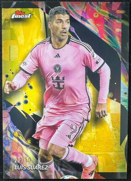 Luis Suarez 2024 Topps Finest Gold #109 /50 Uncommon MLS
