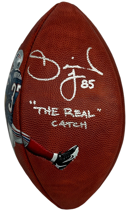 David Tyree autographed signed inscribed painted football NFL New York Giants