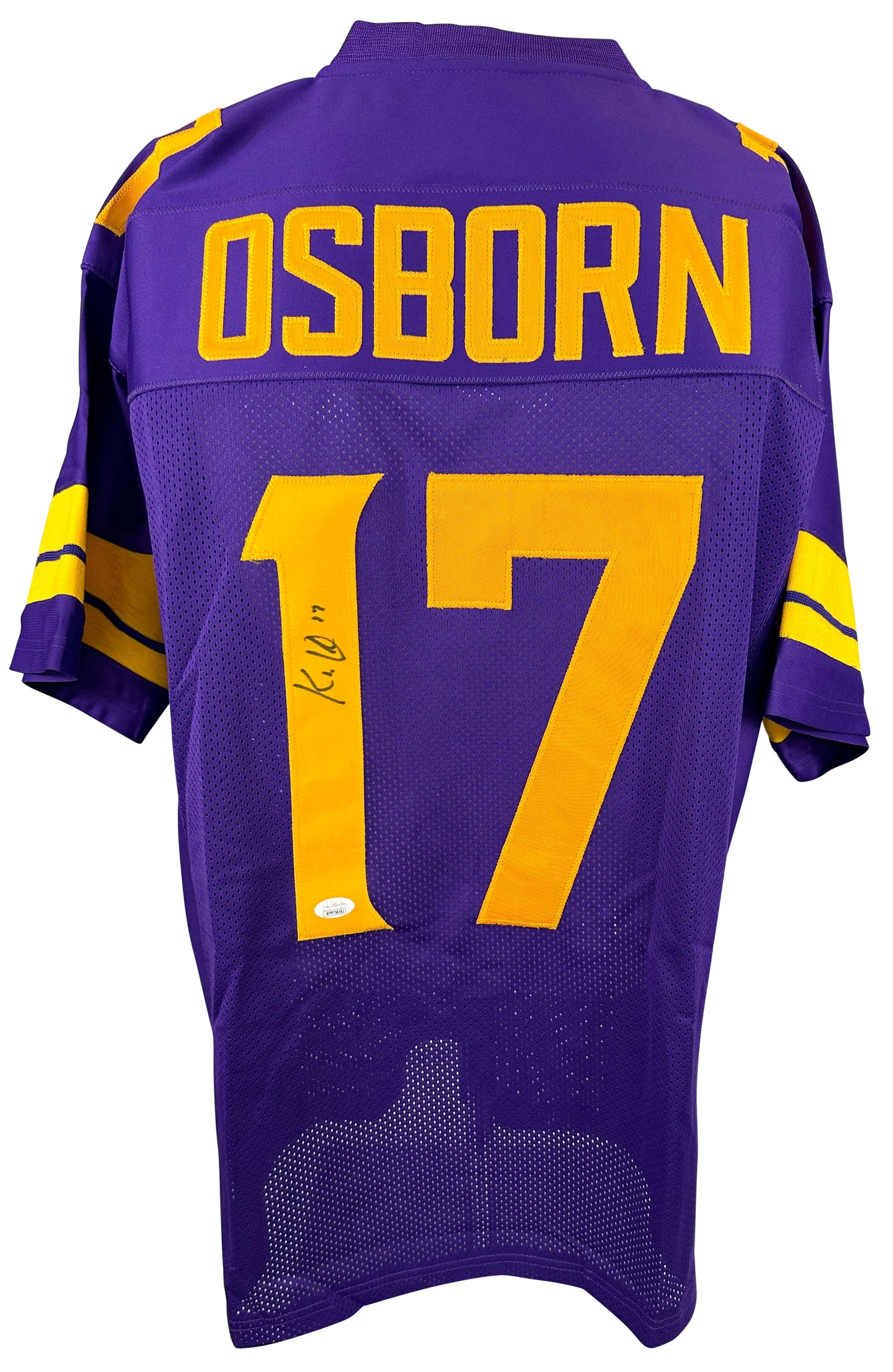 K.J Osborn autographed signed pro style jersey JSA COA