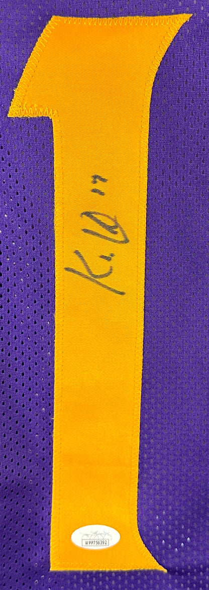 K.J Osborn autographed signed pro style jersey JSA COA