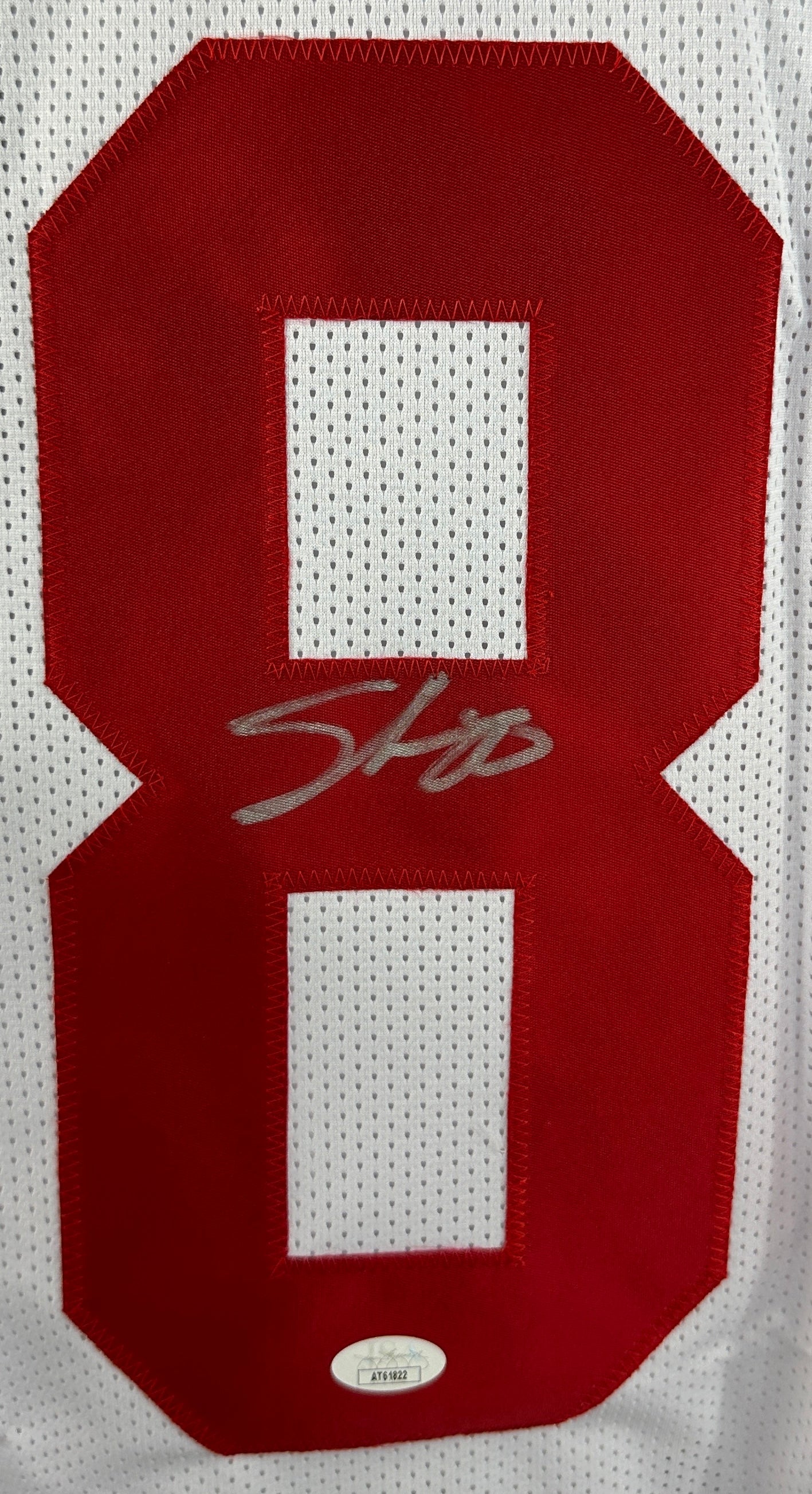 Jeremy Shockey autographed signed pro style jersey JSA COA