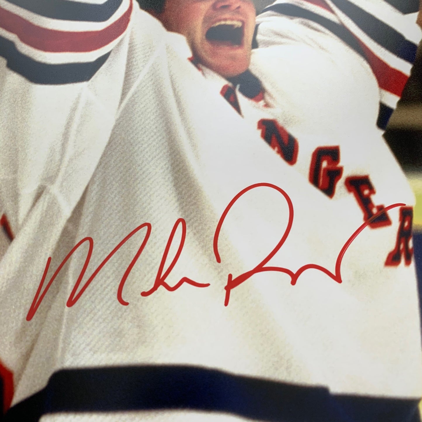 Mike Richter autographed signed 16x20 photo NHL New York Rangers PSA COA
