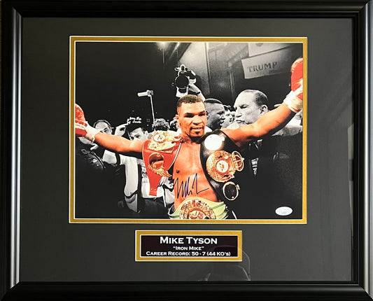 Mike Tyson autographed signed framed 11x14 photo Boxing JSA COA Iron Mike