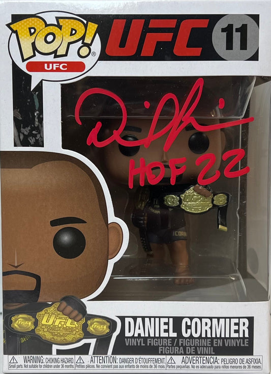 Daniel Cormier inscribed signed funko pop #11 UFC JSA COA