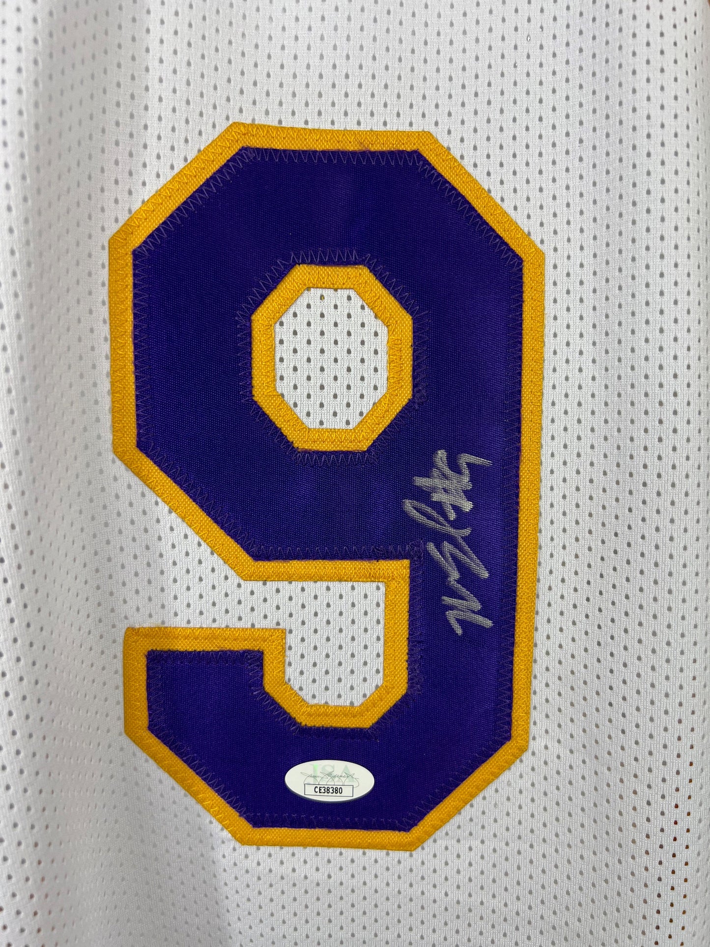 Nick Van Exel autographed signed jersey NBA Los Angeles Lakers JSA COA