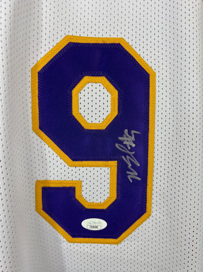 Nick Van Exel autographed signed jersey NBA Los Angeles Lakers JSA COA