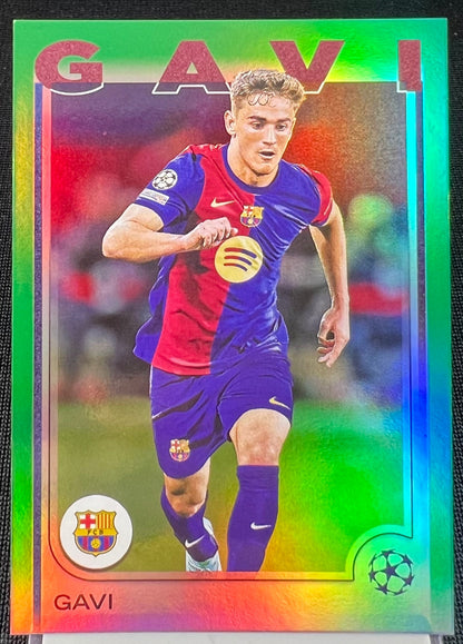 Gavi 2025 Topps UEFA Champions League Green Refractor /99
