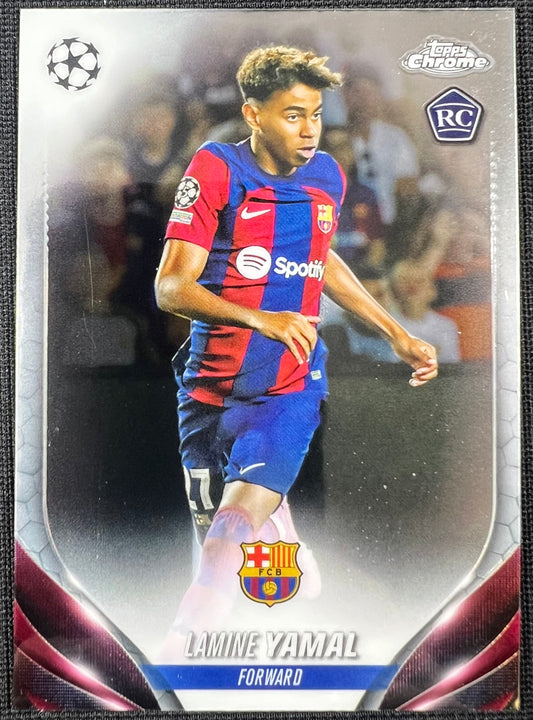 Lamine Yamal 2023-24 Topps Chrome RC UEFA #64