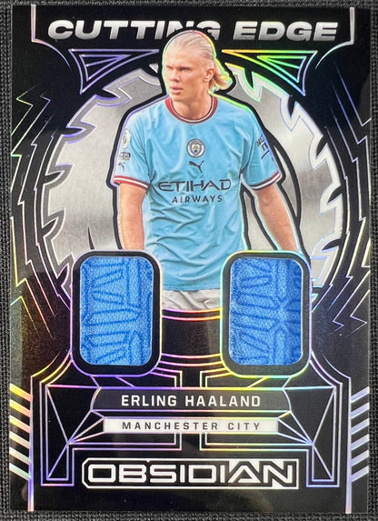 Erling Haaland 2022-23 Panini Obsidian Cutting Edge Patch /99 #CE-EH