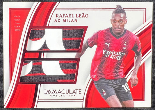 Rafael Leao 2022-23 Panini Immaculate Magnificent Jumbo Dual Patch /30 #JD-RLO