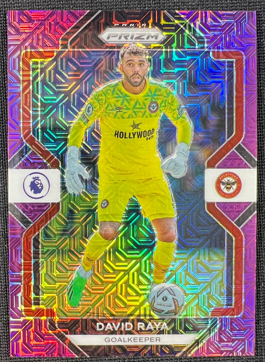 David Raya 2022-23 Panini Prizm Purple Mojo #32 /20