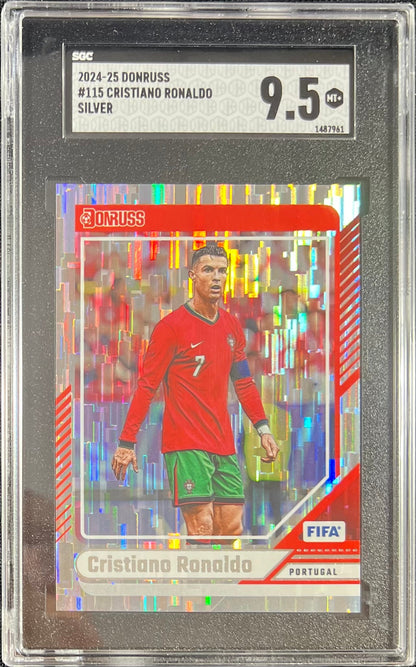 Cristiano Ronaldo 2024 Panini Donruss Silver #115 SGC 9.5
