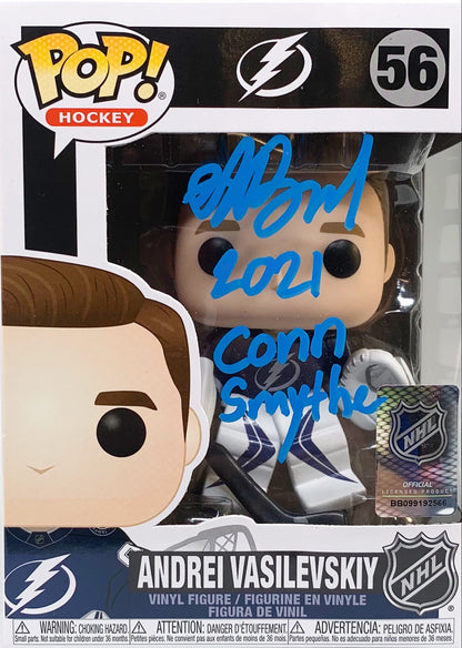 Andrei Vasilevskiy autographed signed inscribed funko pop Tampa Bay Lightning JSA