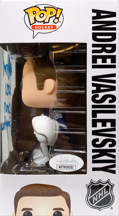 Andrei Vasilevskiy autographed signed inscribed funko pop Tampa Bay Lightning JSA