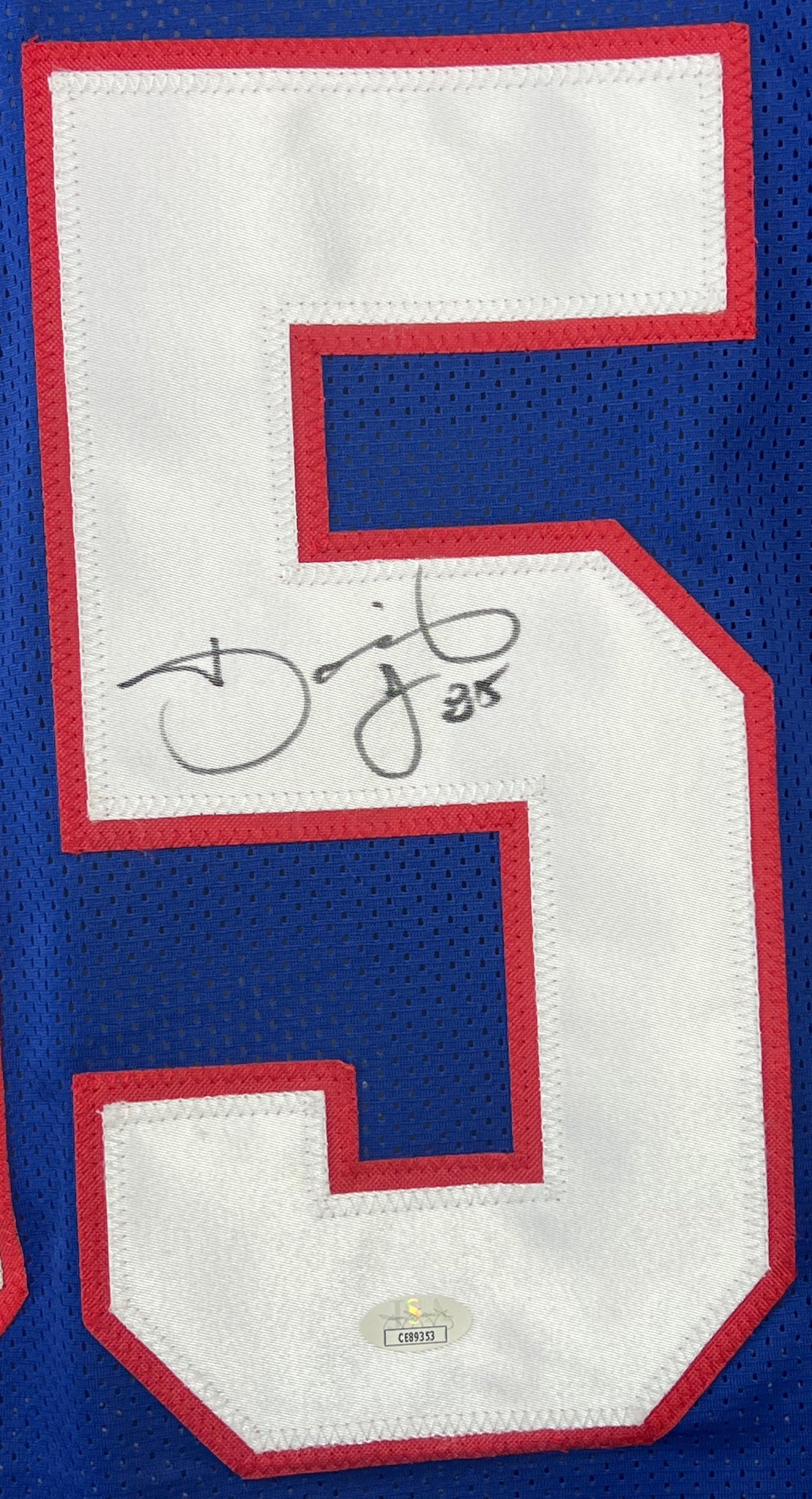 David Tyree autographed signed jersey NFL New York Giants JSA COA