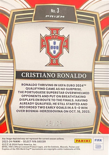 Cristiano Ronaldo 2023-24 Panini Select Pink FIFA /25 #3