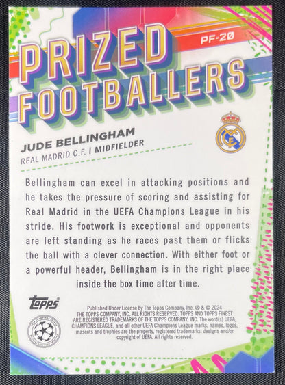 Jude Bellingham 2023-24 Topps Finest Prized Footballers PF-20