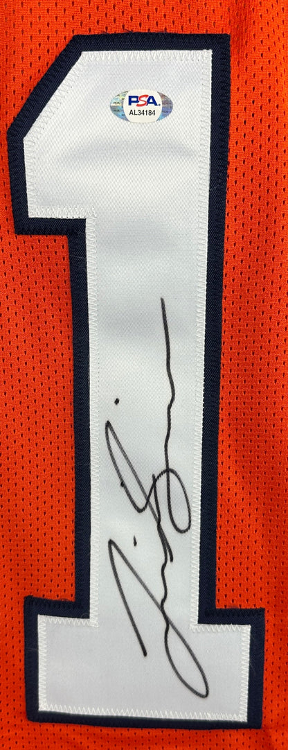 Justin Simmons autographed signed jersey NFL Denver Broncos PSA COA