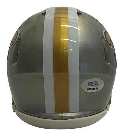 Jeremy Shockey autographed signed mini helmet New Orleans Saints PSA