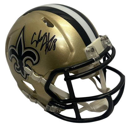 Jeremy Shockey autographed signed mini helmet New Orleans Saints PSA