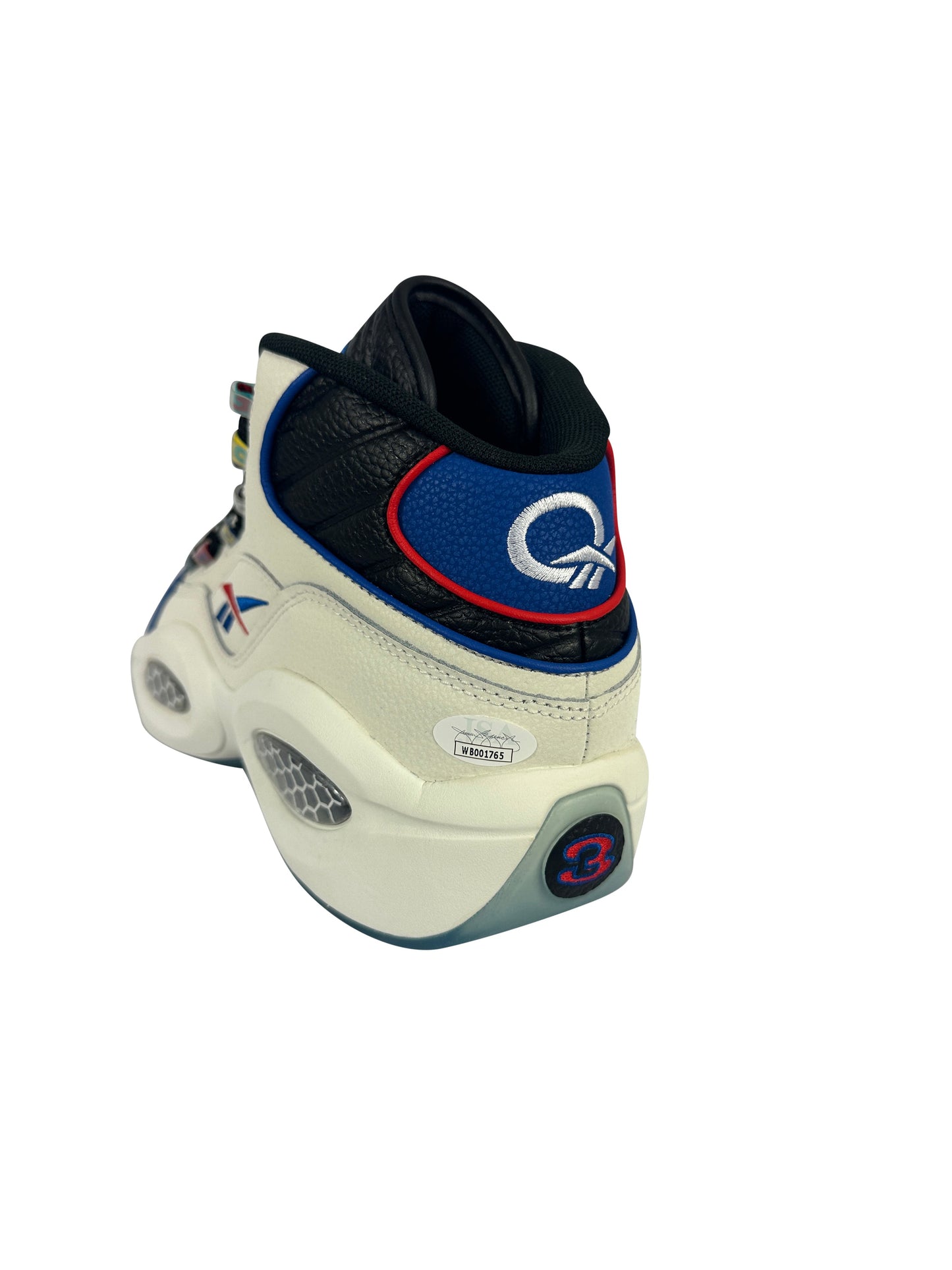 Allen Iverson autographed signed Sneaker pair Philadelphia 76er's JSA COA