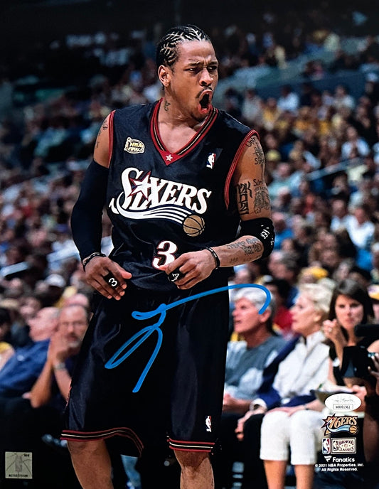 Allen Iverson autographed signed 11x14 photo Philadelphia 76ers NBA JSA COA