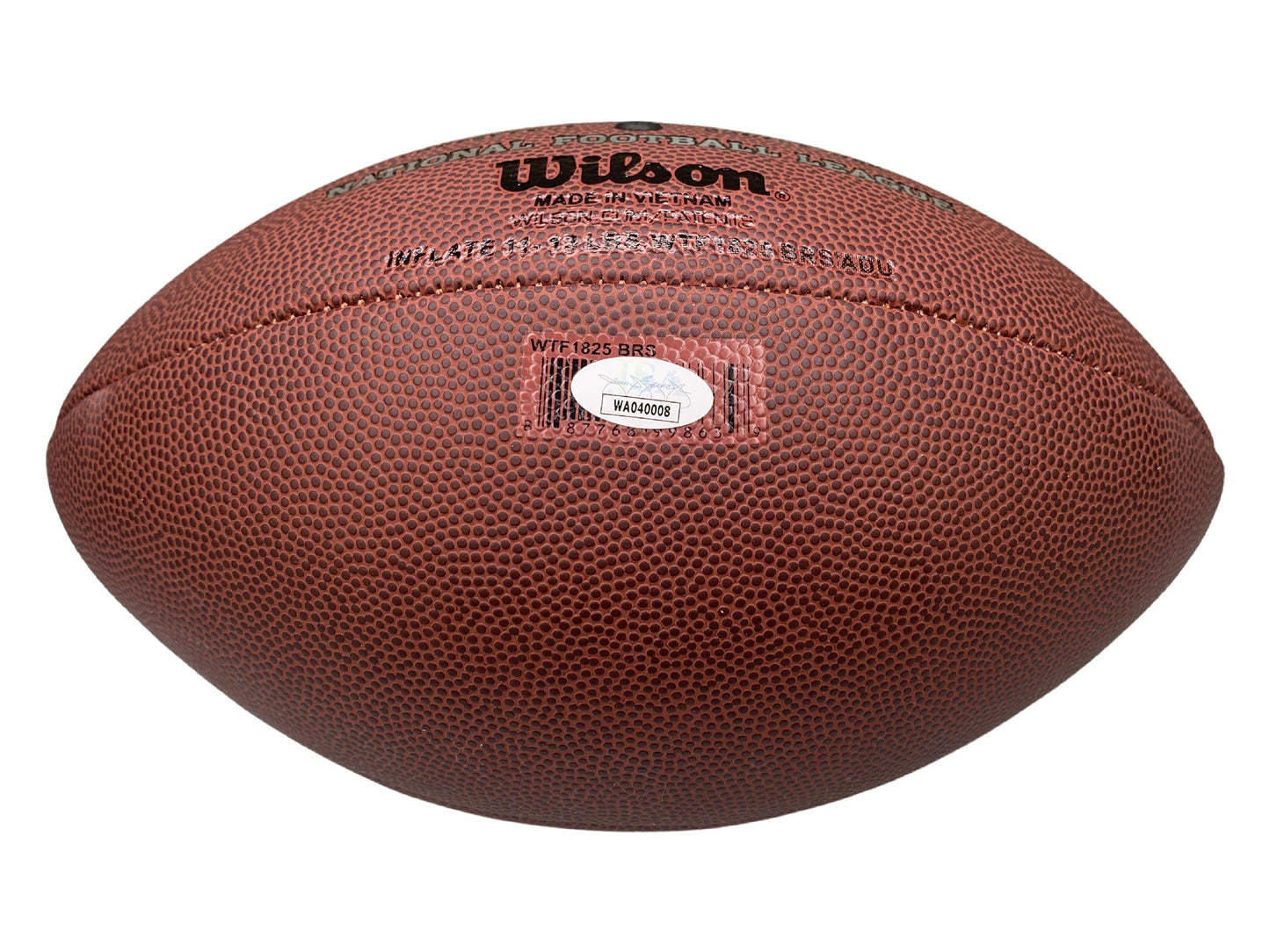 Asante Samuel Sr. autographed signed football NFL Philadelphia Eagles JSA Patriots