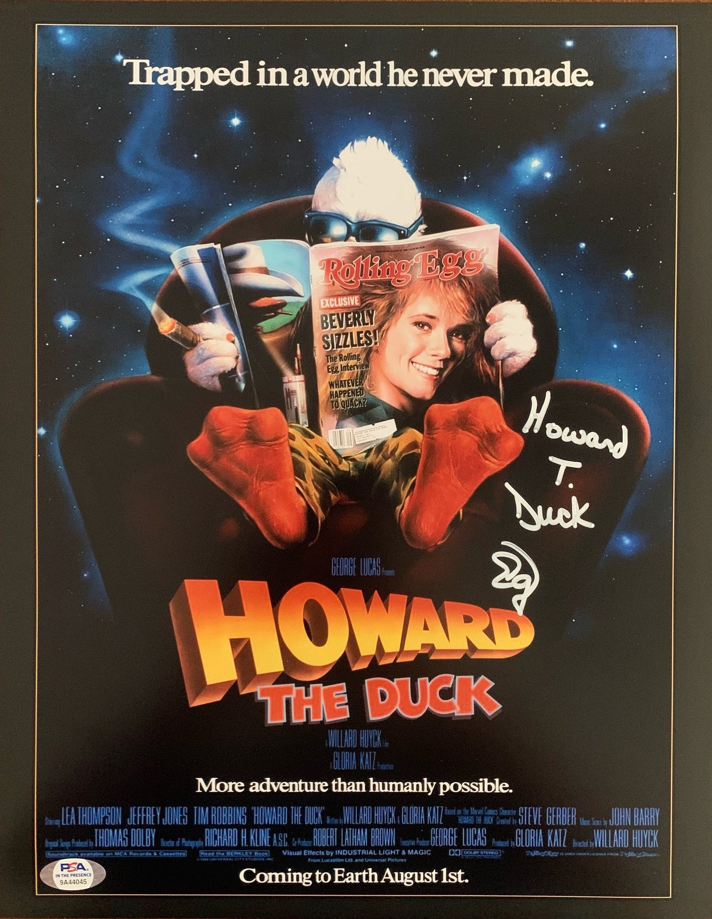 Ed Gale autographed signed Howard The Duck 11x14 photo PSA Witness Chucky