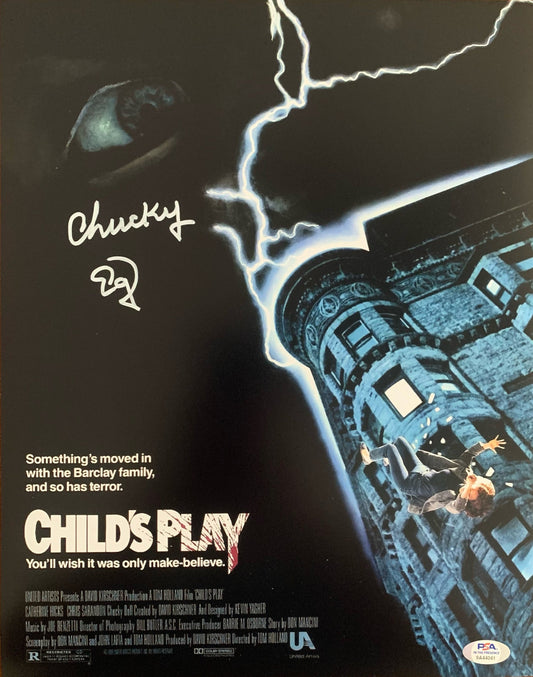 Ed Gale autographed signed Child's Play 11x14 photo PSA Witness Chucky