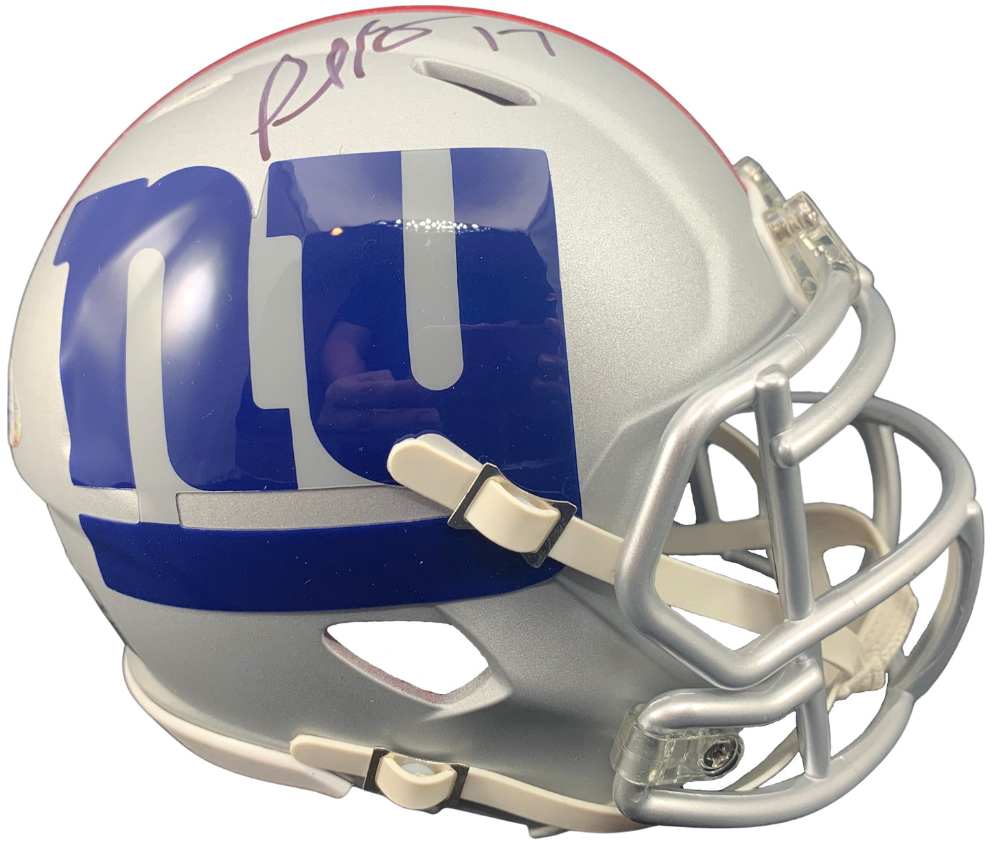 Plaxico Burress autographed inscribed AMP Mini Helmet New York Giants PSA COA