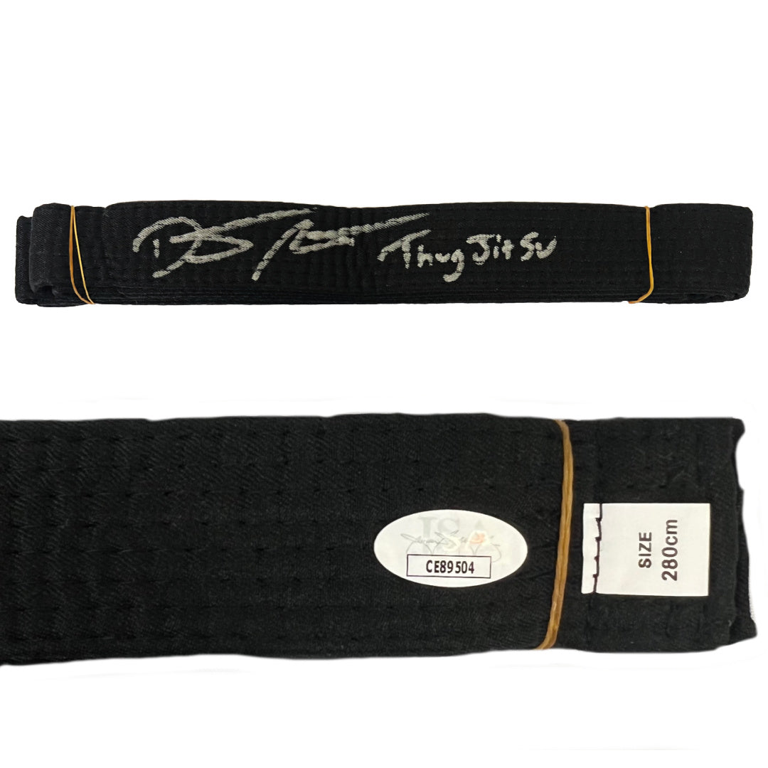 Dustin Poirier signed autographed inscribed black belt UFC The Diamond JSA COA
