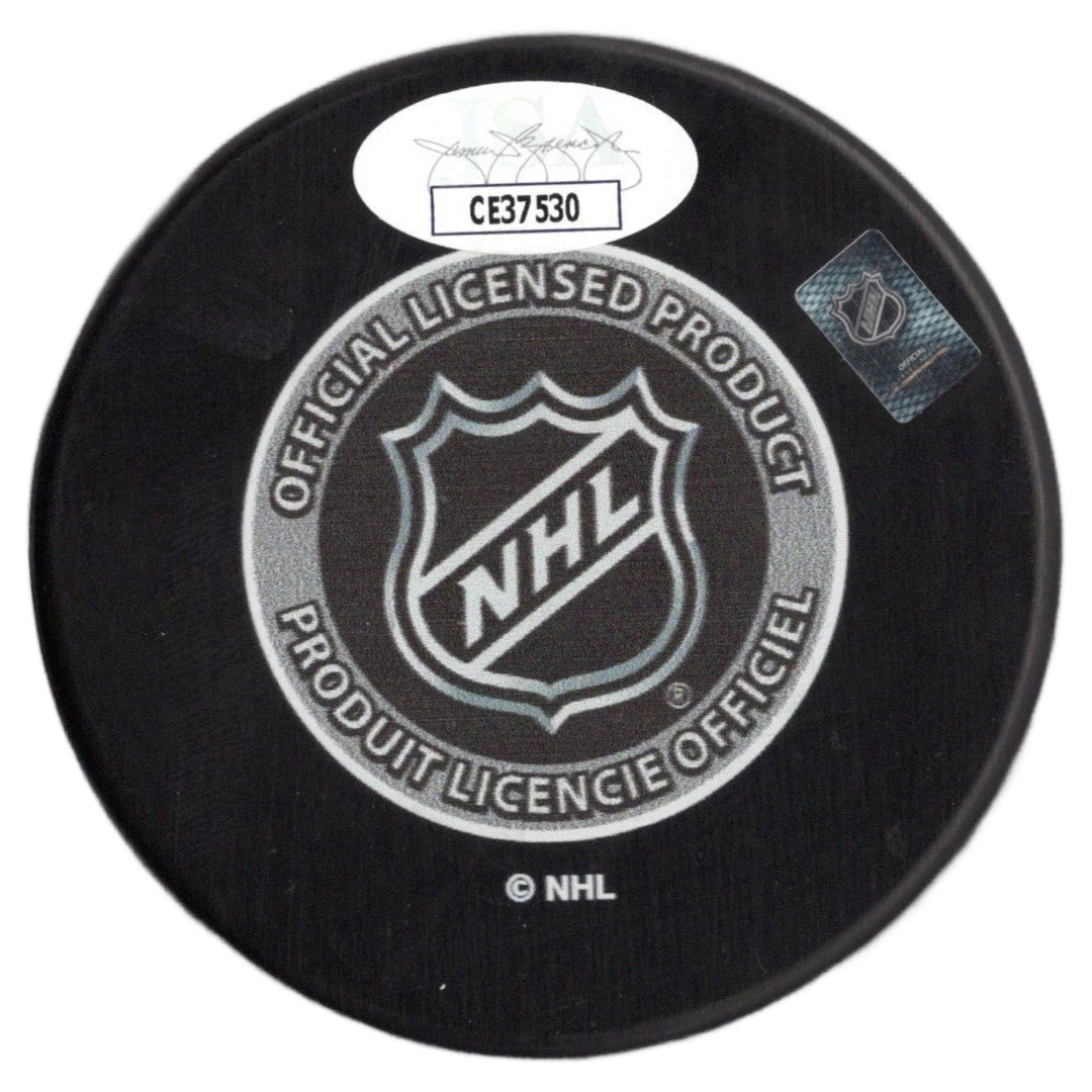 Jesperi Kotkaniemi inscribed signed Draft puck NHL Carolina Hurricanes JSA COA