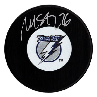 Martin St. Louis autographed signed puck Tampa Bay Lightning JSA COA