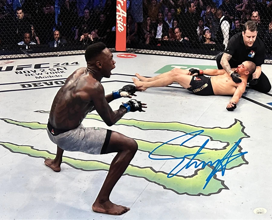 Israel Adesanya Signed 16x20 UFC Photo - JSA