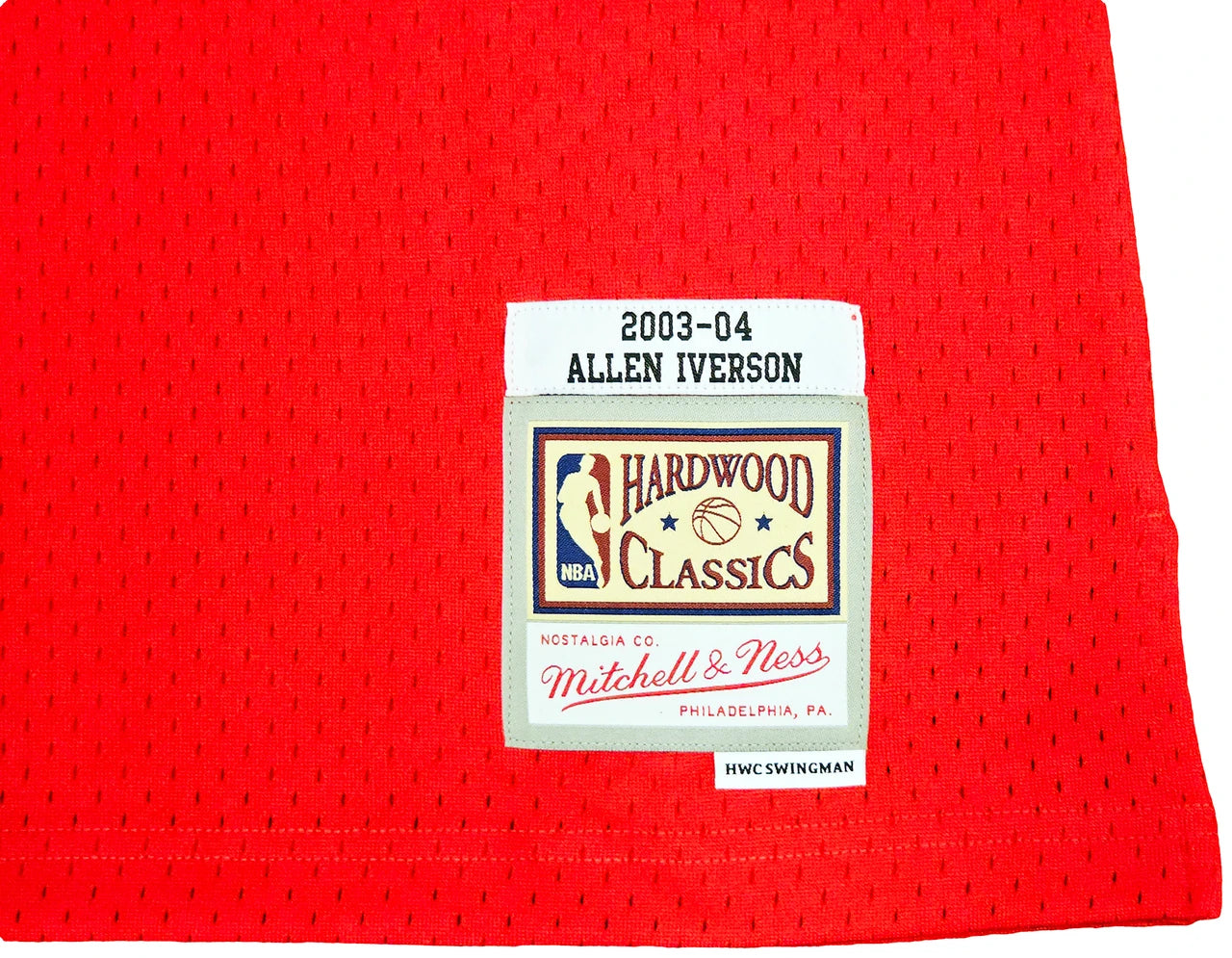 Allen Iverson Signed Mitchell & Ness 2003-04 HWC Swingman Philadelphia 76ers  Jersey - Beckett