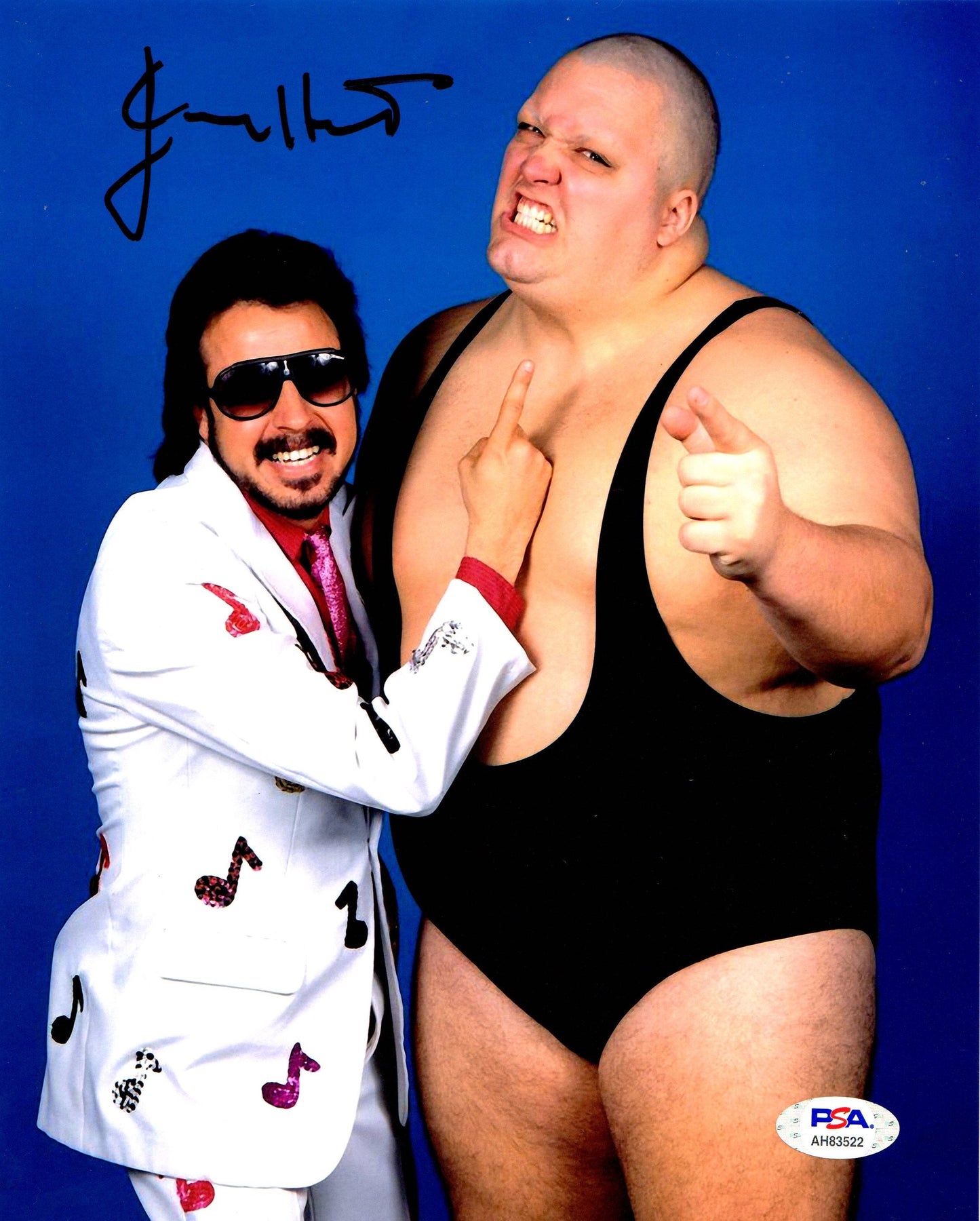 Jimmy Hart autographed signed 8x10 photo WWE PSA COA Mouth of the South