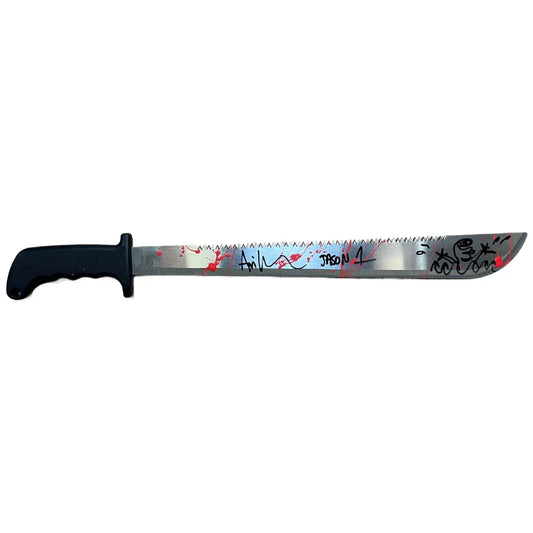 Ari Lehman Signed Sketch Inscribed Friday the 13th Jason Machete - JSA