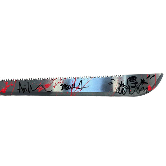Ari Lehman Signed Sketch Inscribed Friday the 13th Jason Machete - JSA