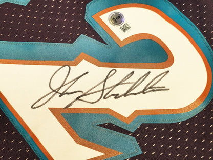 John Stockton Signed Authentic Mitchell & Ness 1996-97 Hardwood Classic Swingman Jersey - Beckett