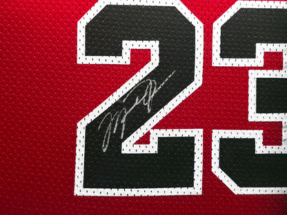 Michael Jordan Signed Framed Chicago BullJersey - Beckett