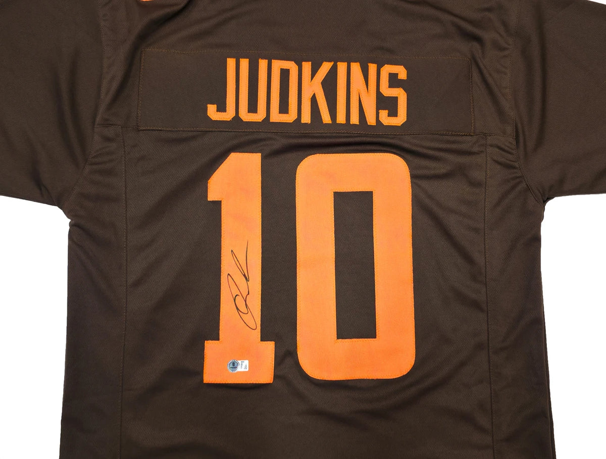 Quinshon Judkins Signed Cleveland Browns Brown Jersey — Beckett Authenticated