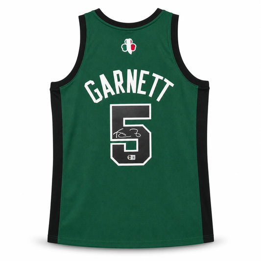 Kevin Garnett Signed Green Authentic Mitchell & Ness Boston Celtics Jersey - Beckett