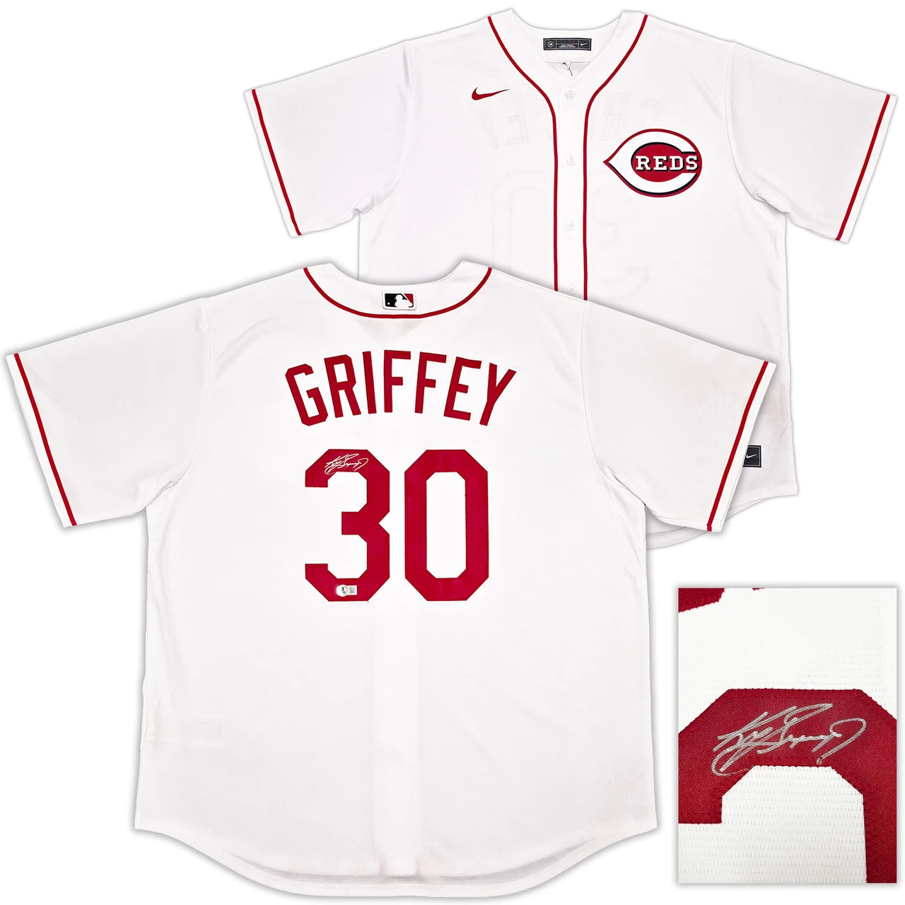 Ken Griffey Jr. Signed Nike Jersey Cincinnati Reds - Beckett