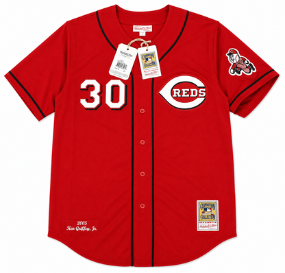 Ken Griffey Jr. Signed Mitchell & Ness Cincinnati Jersey - Beckett