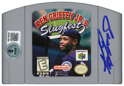 Ken Griffey Jr. Signed Ken Griffey Jr.'s Slugfest Video Game Cartridge Nintendo N64 - Beckett