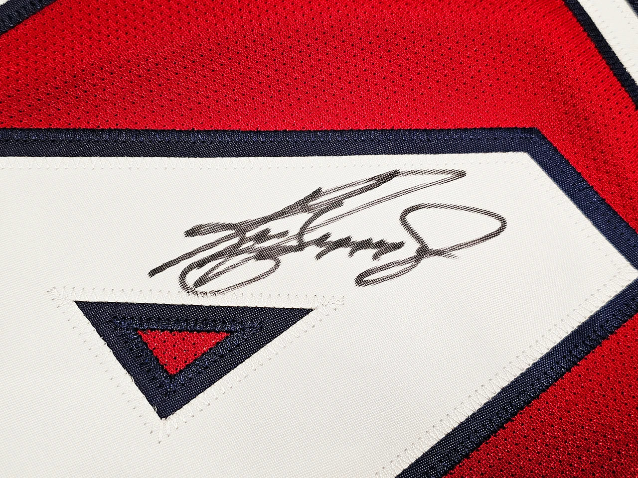 Ken Griffey Jr. Signed Mitchell & Ness 1997 All Star Game Jackie Robinson Patch Jersey - Beckett