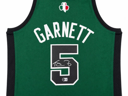 Kevin Garnett Signed Green Authentic Mitchell & Ness Boston Celtics Jersey - Beckett