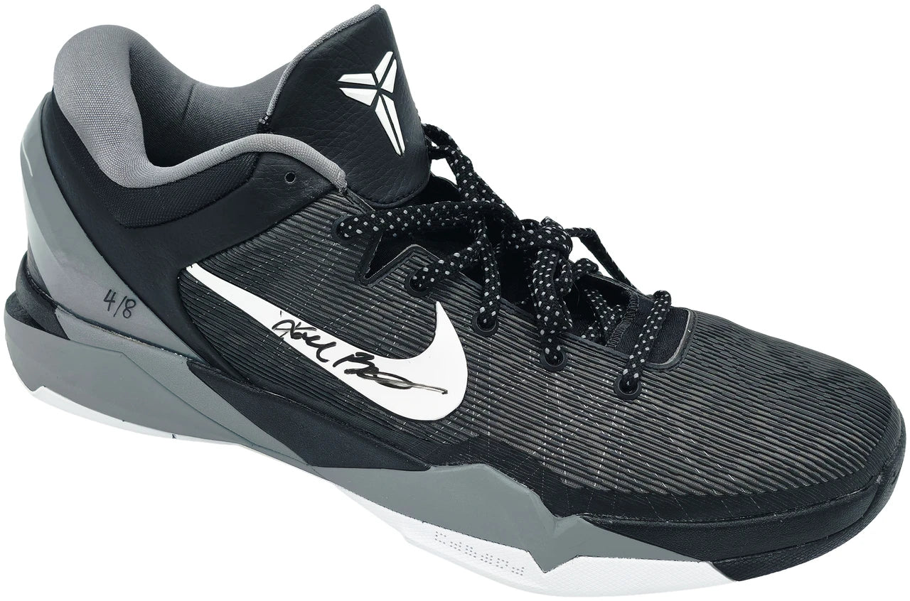 Kobe Bryant Signed Nike Kobe VII Shoes (Dual Signed) #4/8 - Panini Holo