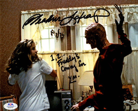 Heather Langenkamp autograph signed inscribed 8x10 photo Nightmare on Elm St PSA